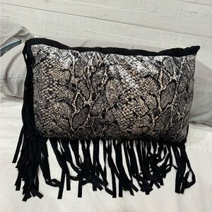 Crazy Train Snake Throw Pillow 🖤